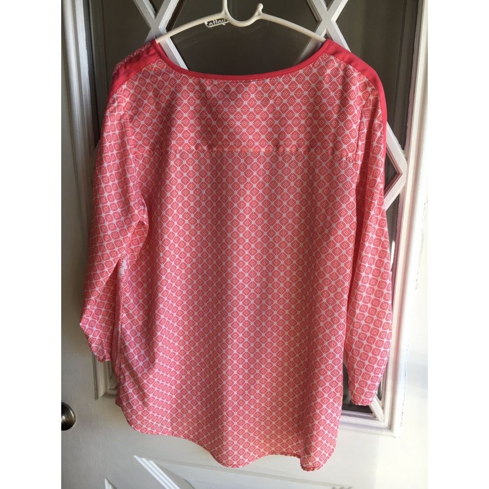 Patterned Three Quarter Sleeve Blouse - image 2